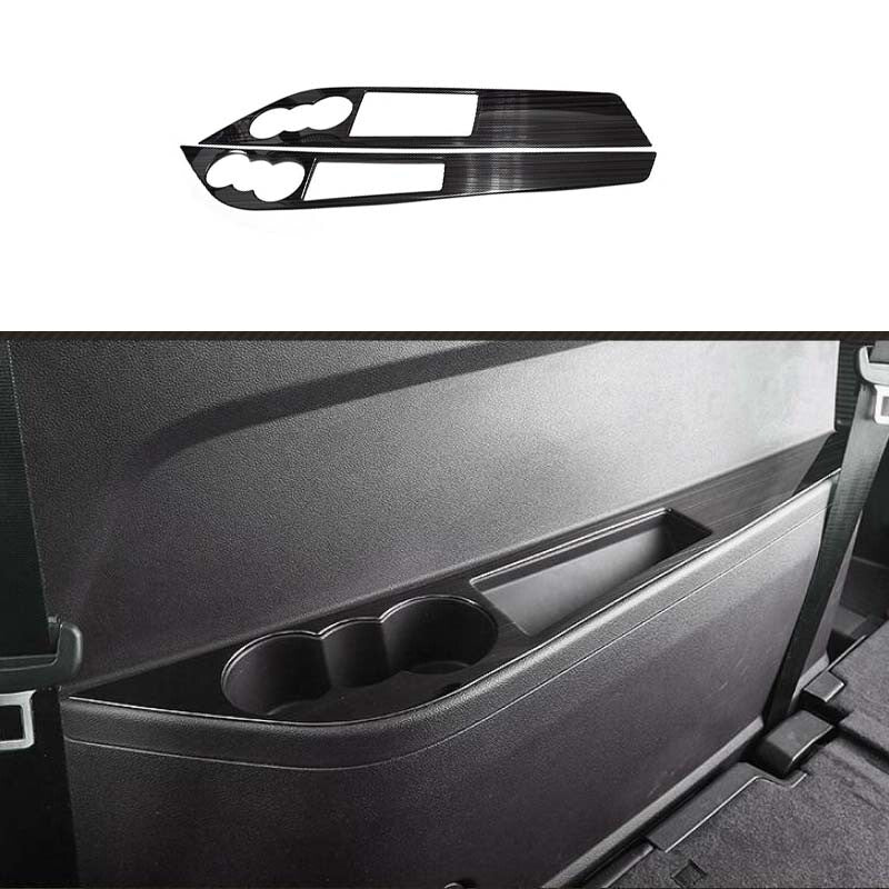 18-21 Rear Drinking Glass Panel Cover Trim Black Steel for Volkswagen Atlas