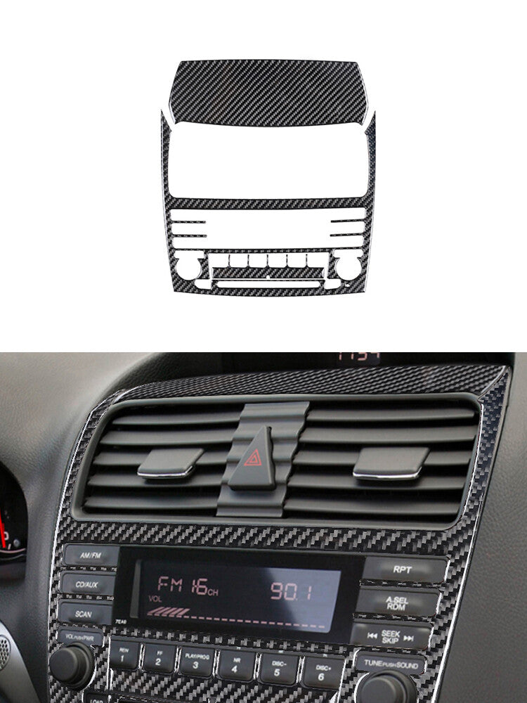 Central Control Frame Trim Cover Carbon Fiber Interior for Acura TSX 2003-2008