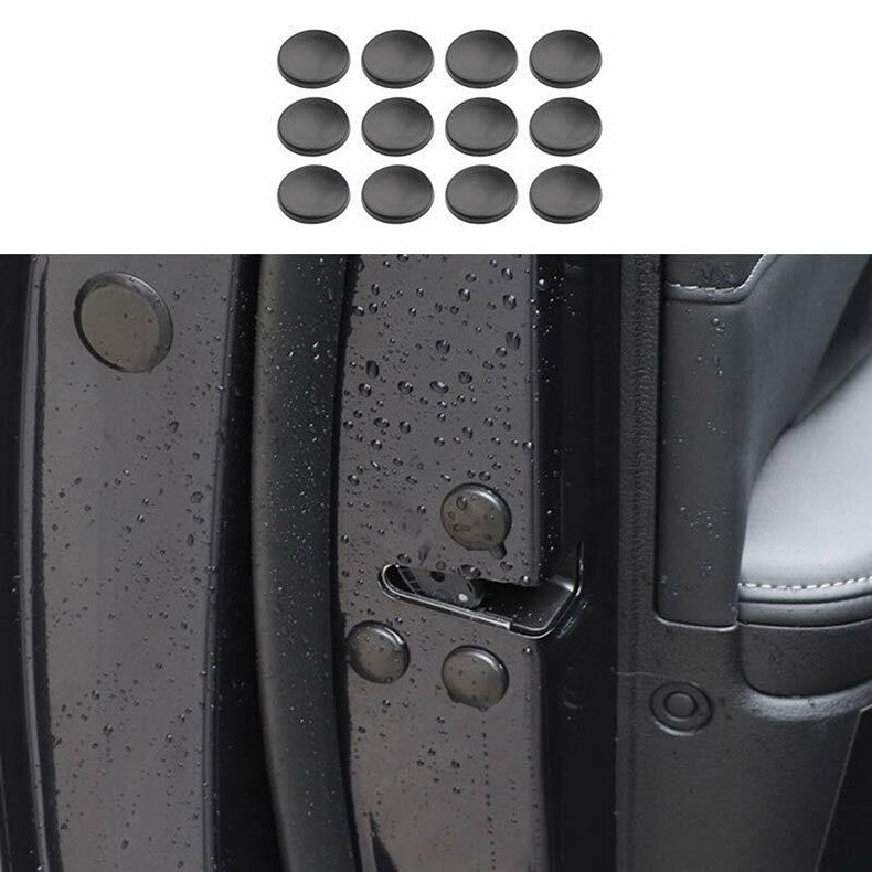 for Hyundai Sonata 2020-2023 Black PVC Car Door Screw Cap Protection Cover trim