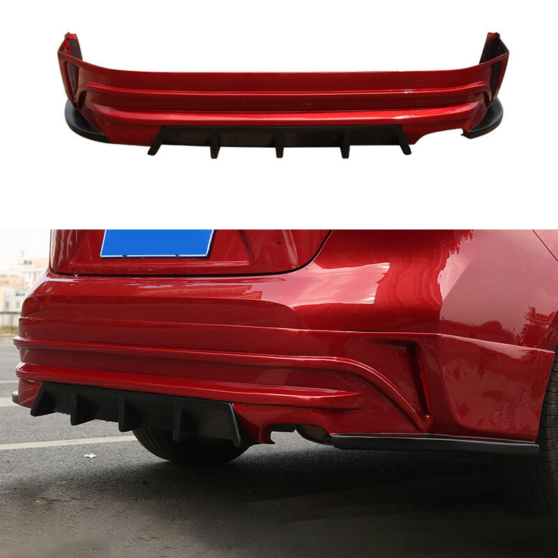 Red Rear Bumper Lip Diffuser Bodykit ABS for Toyota for Corolla 2019-2021 Black