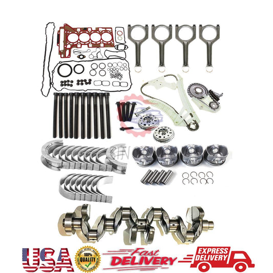 N20 Engine Overhaul Rebuild Kit w/ Crankshaft 11217640165 Pistons Rings for BMW