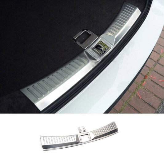 Guard Trim Silver Titanium Rear Bumper Protector for Lincoln MKC 2015-2019 2PCS
