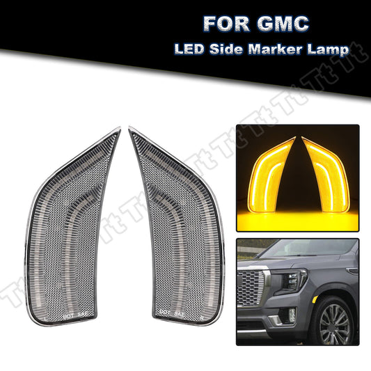 Applicable to 2021, 2022, and 2023 for Cadillac for Escalade,for Chevrolet Suburban for GMC for Yukon Side Marker Lights