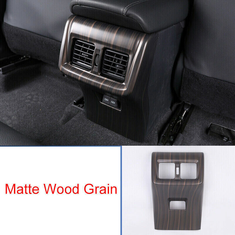 Peach Wood Grain Rear Air Outlet Vent Cover Trim ABS for Toyota Venza 2021-2023