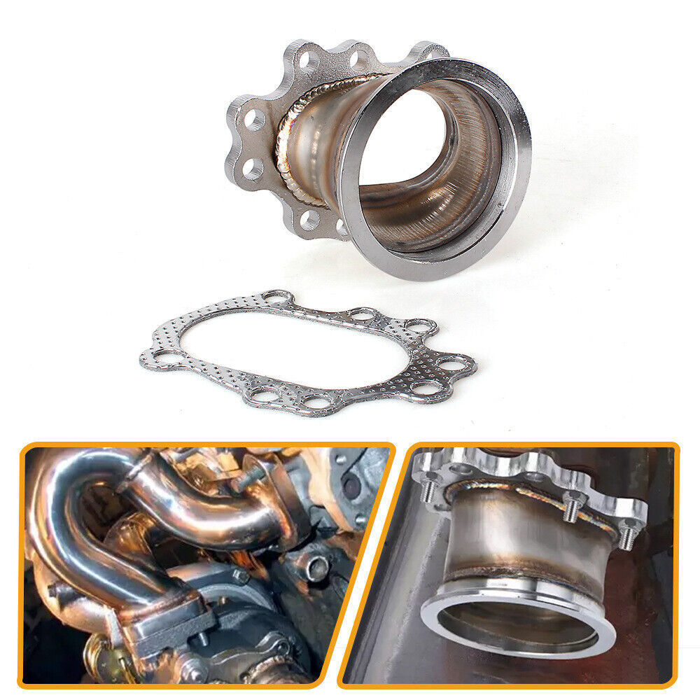 Turbine downpipe adapter 5-bolt flange to 3-inch V-band for T25 T28 GT25 GT28