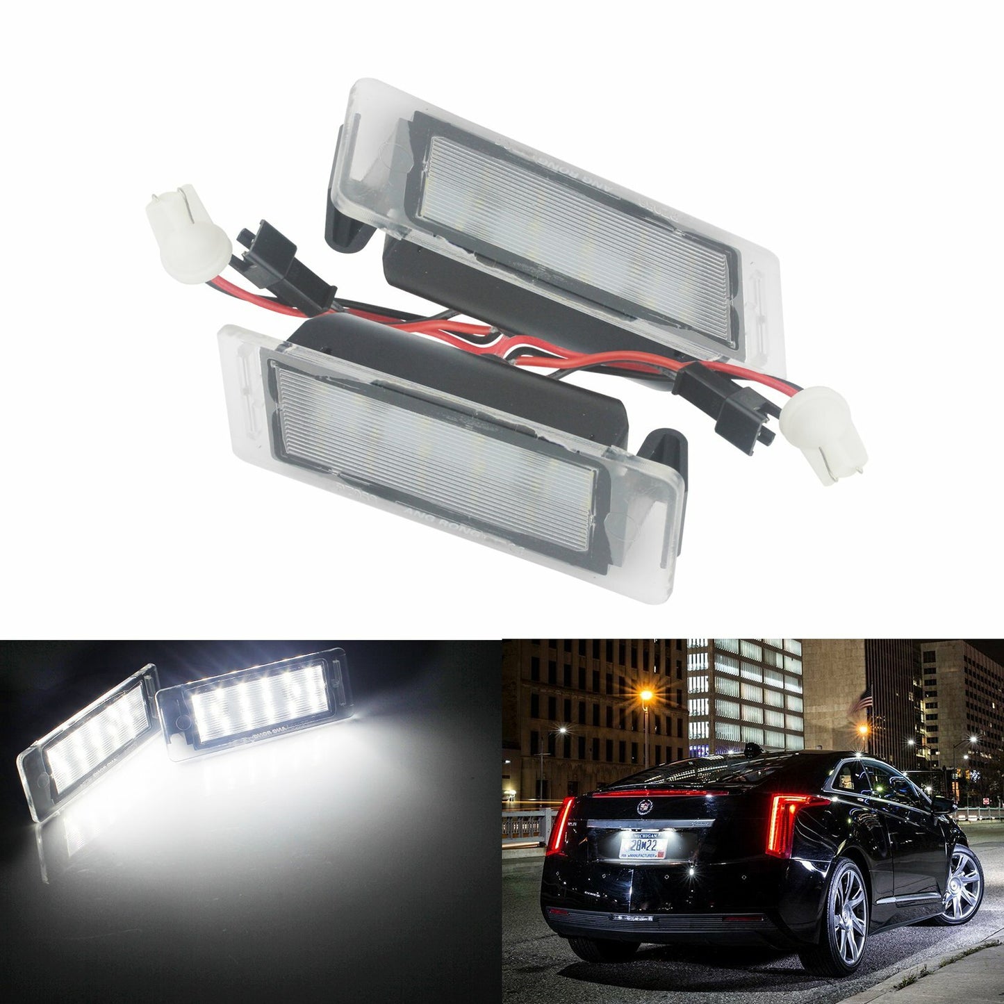 2x LED Licence Number Plate Light for Vauxhall Mokka Insignia Sports Tourer VXR8