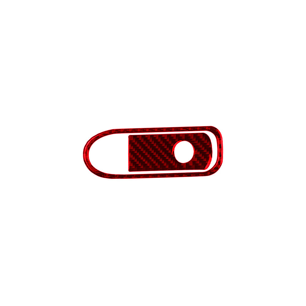 Red Carbon Fiber Passenger Memory Switch Trim for VW Touareg 2011-2018