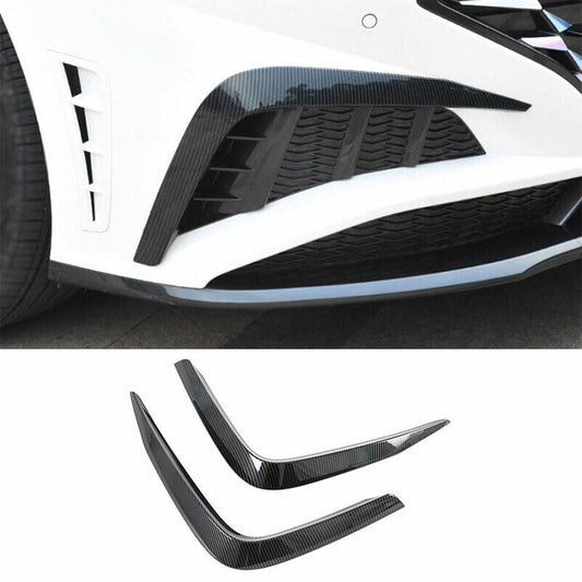for Hyundai Sonata 2020-2023 Carbon Fiber Front Fog Light Eyebrow Strip Trim 2x