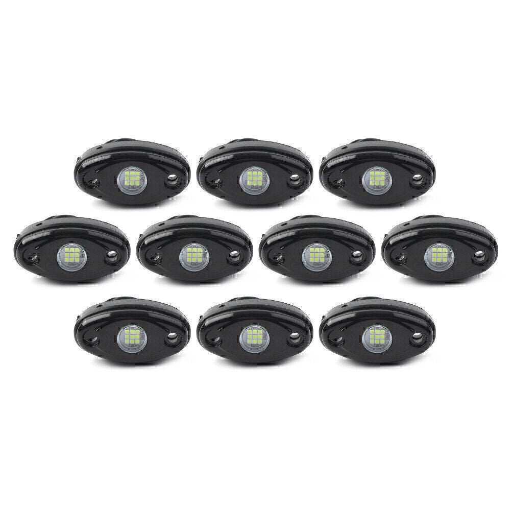Green LED Rock Lamp Fit for JEEP ATV Off-Road Truck Under Body Trail Rig Bar 10PCS