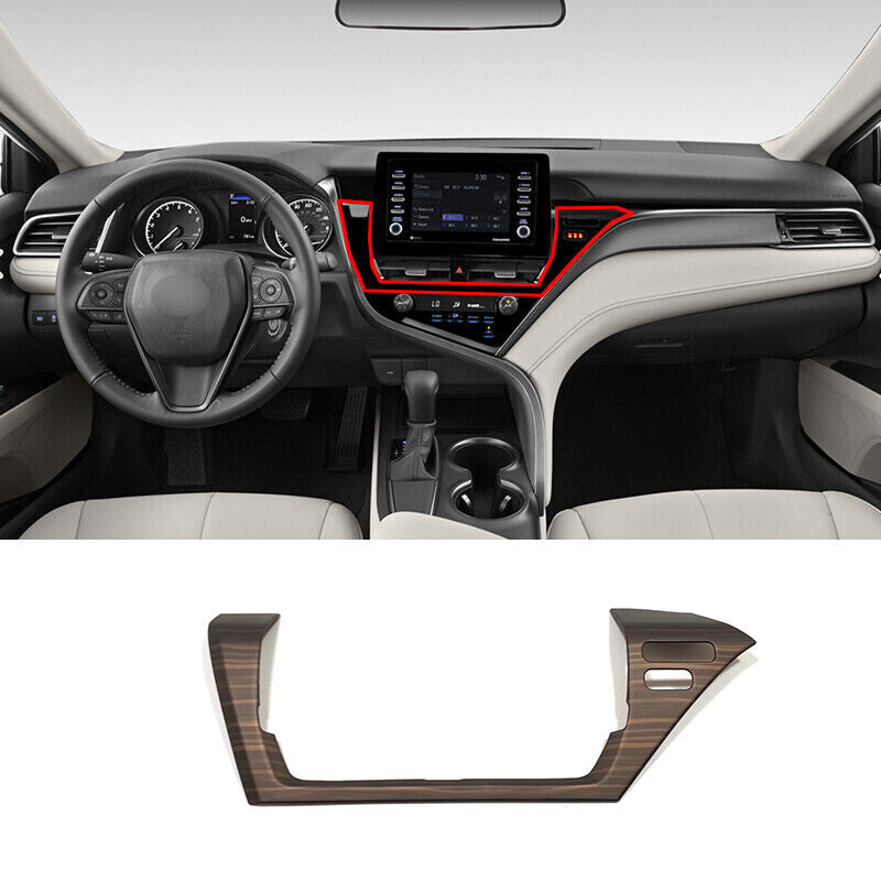 wood grain Central Console Air Outlet Vent Cover Trim for Toyota for Camry 2021-2022