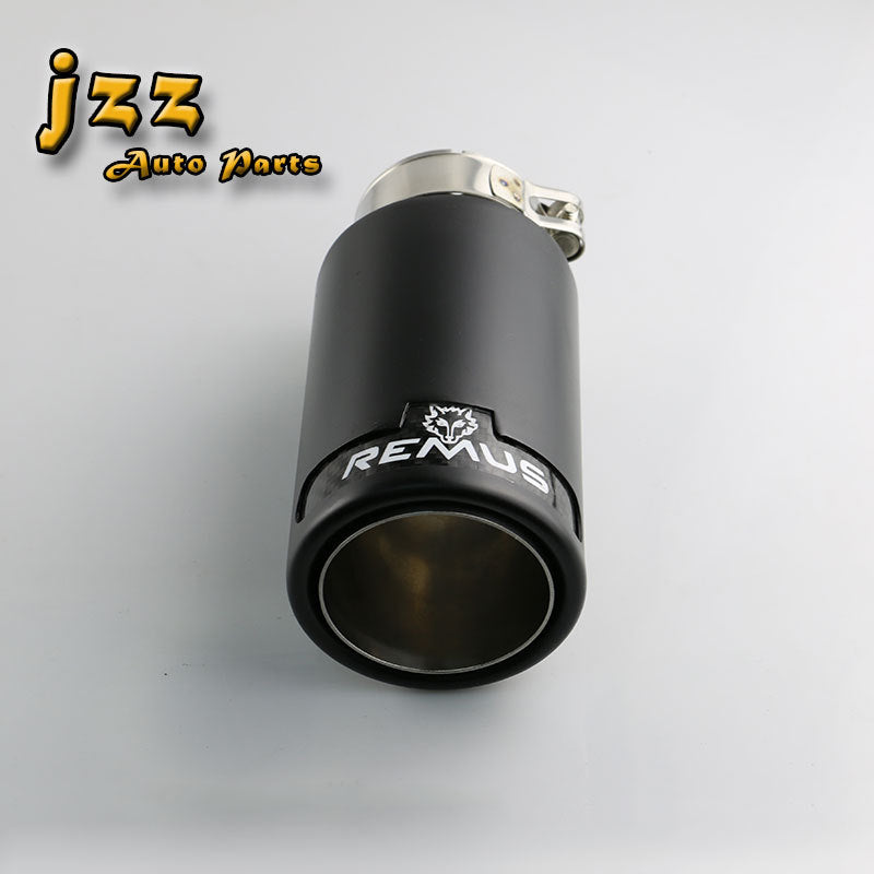 2.5'' Double Wall Brushed Stainless Steel Vehicle Exhaust Tail Pipe Black New