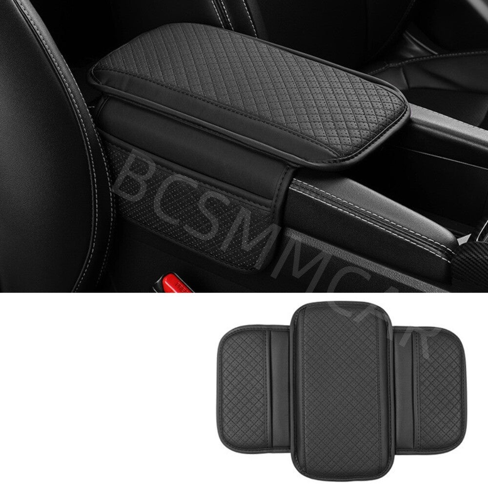 Arm Rest Cushion Cover Center Console Box Elow Support Pad Protector Black
