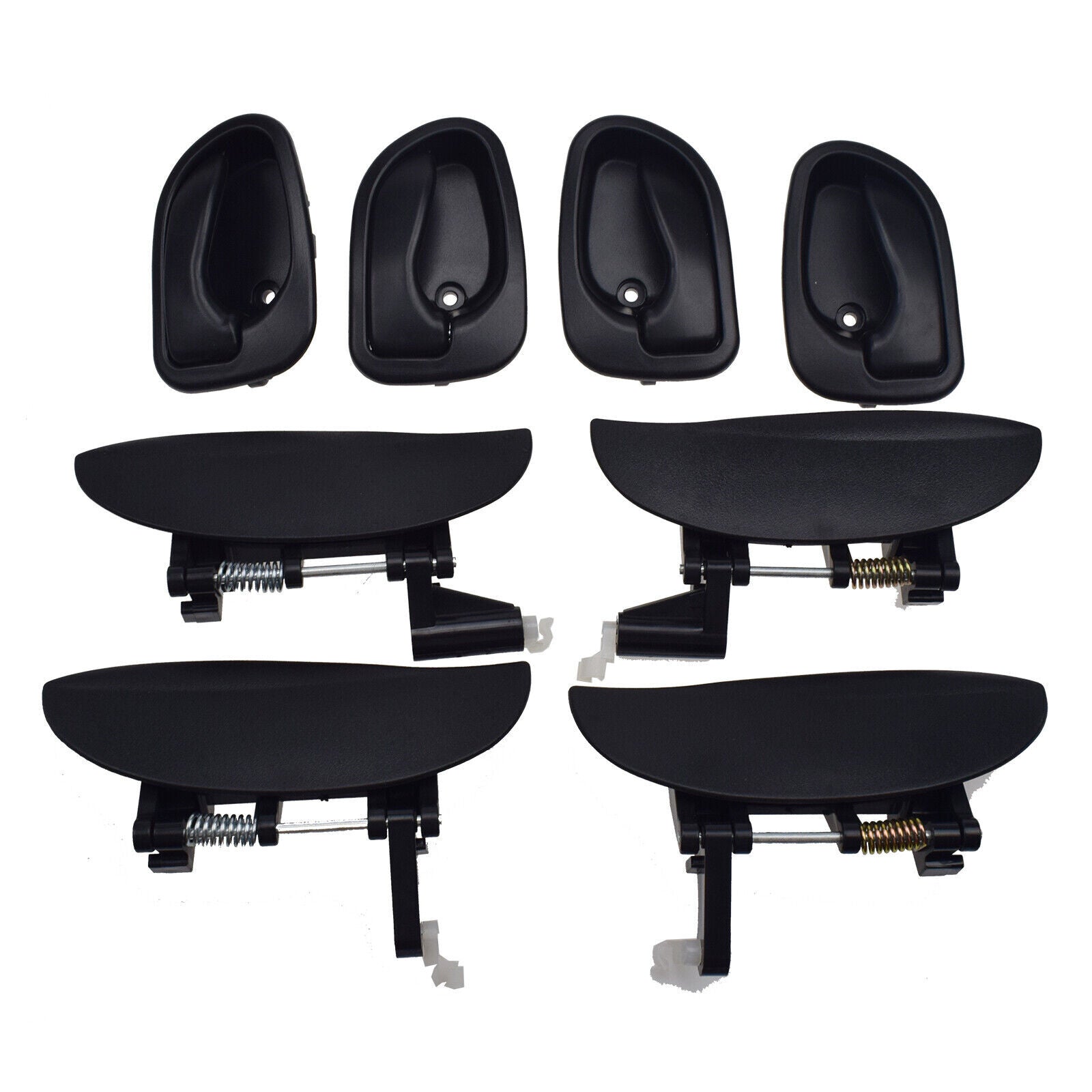 for Hyundai Atos Sanatro 8Pcs Inside Outside Door Handle Front Rear Left Right