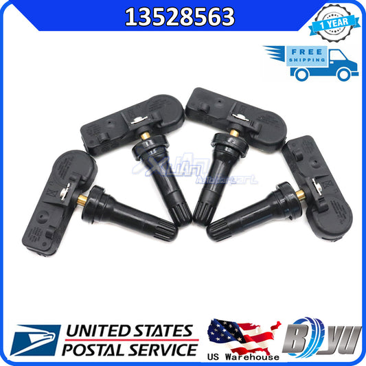 For 2019-2021 Silverado for Sierra 1500 Set of 4 Tire Pressure Sensors TPMS 13528563