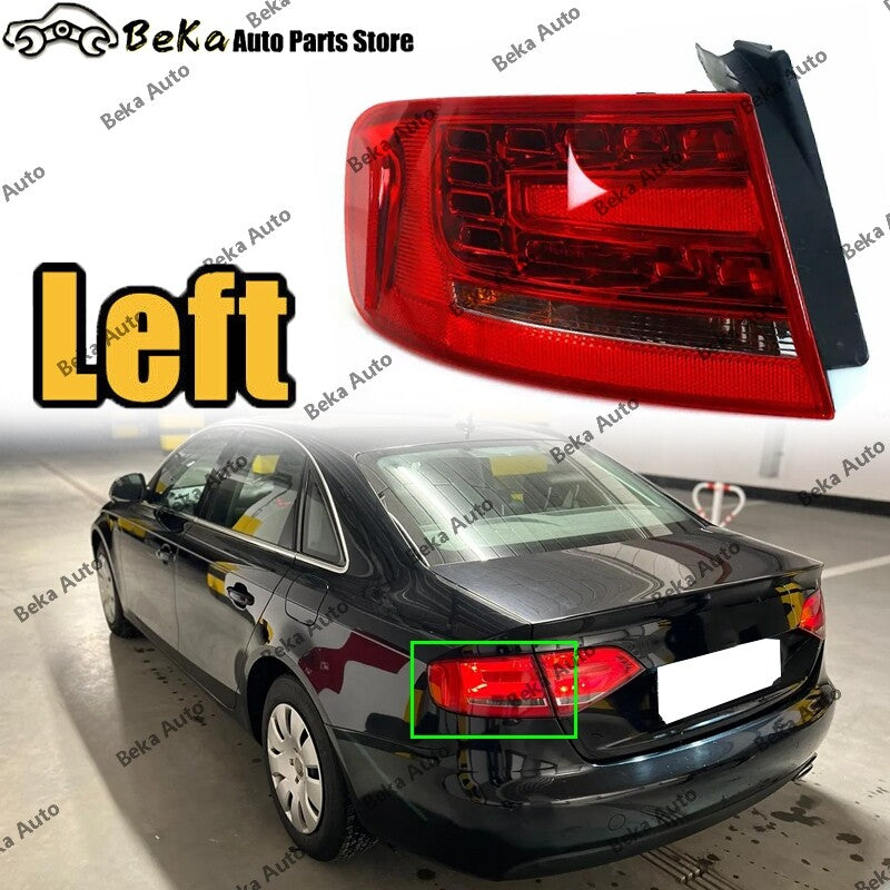 1Pcs for Audi A4 B8 2008 2009-2012 Left Outer Rear Taillamp Brake Light Lamp
