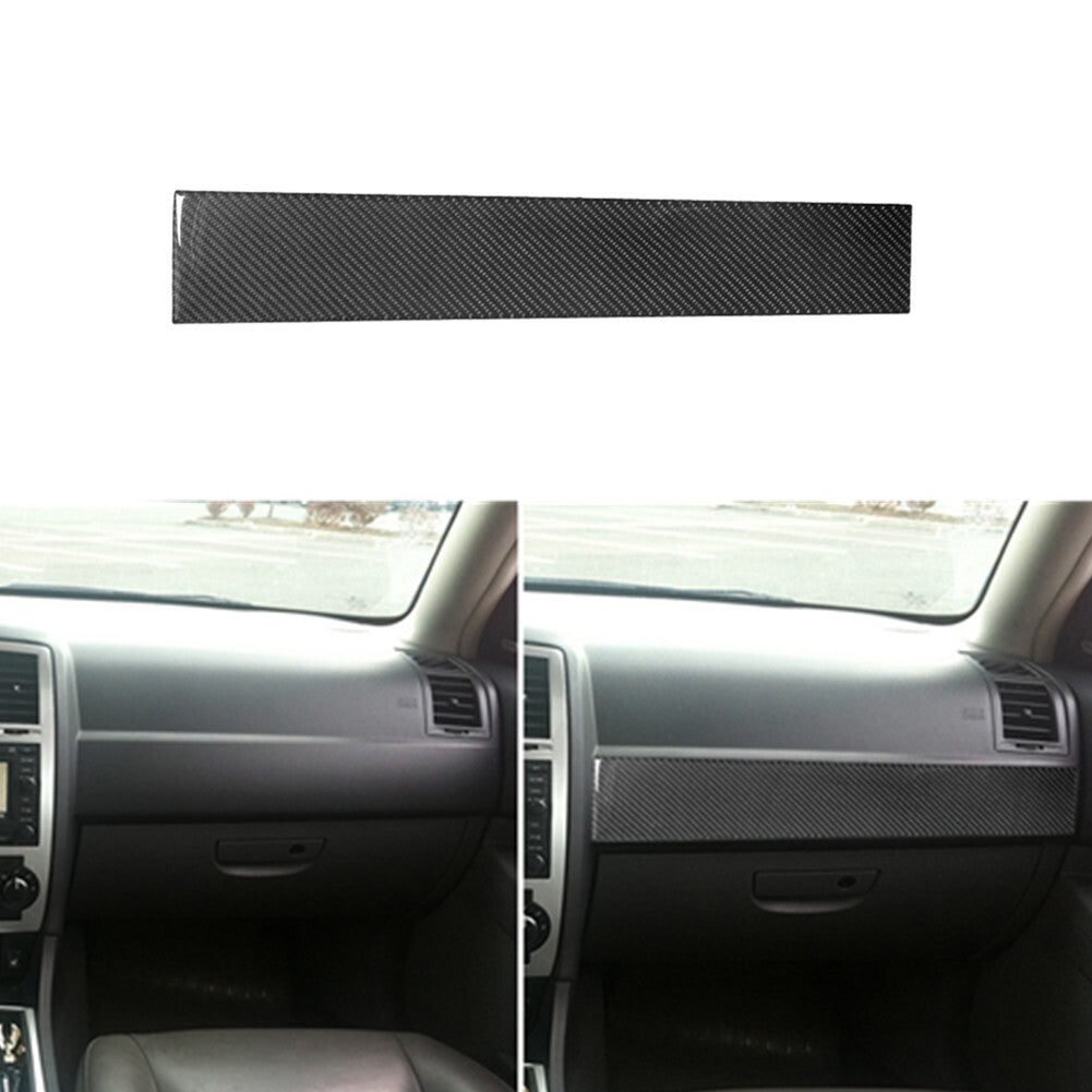 Carbon Fiber Glove Box Panel Decorative Cover Trim for Chrysler 300 2005-2007