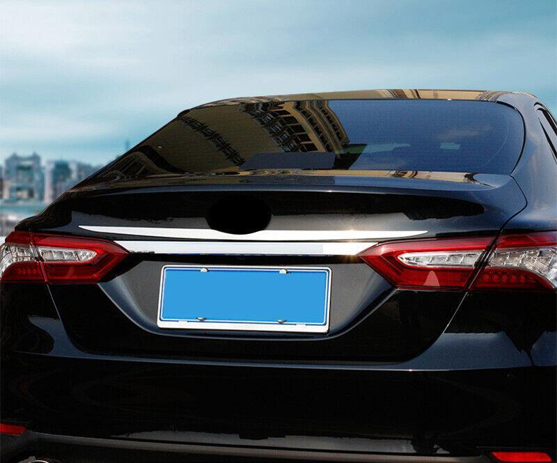 Chrome Steel Rear Door Trunk Molding Strip Trim 1pcs for Toyota for Camry 2018-2022