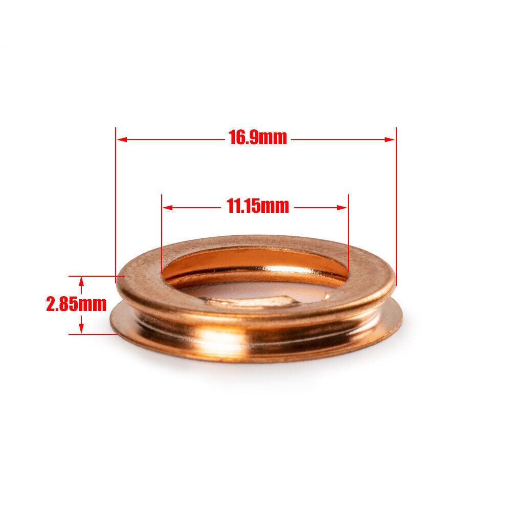 500PCS for Nissan for Infiniti Metal Oil Drain Plug Crush Washer Gasket 11026-JA00A