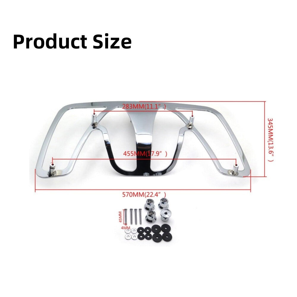 Chrome Motorcycle Rear Lugguage Rack Shelf for Honda Goldwing GL1800 2001-2017