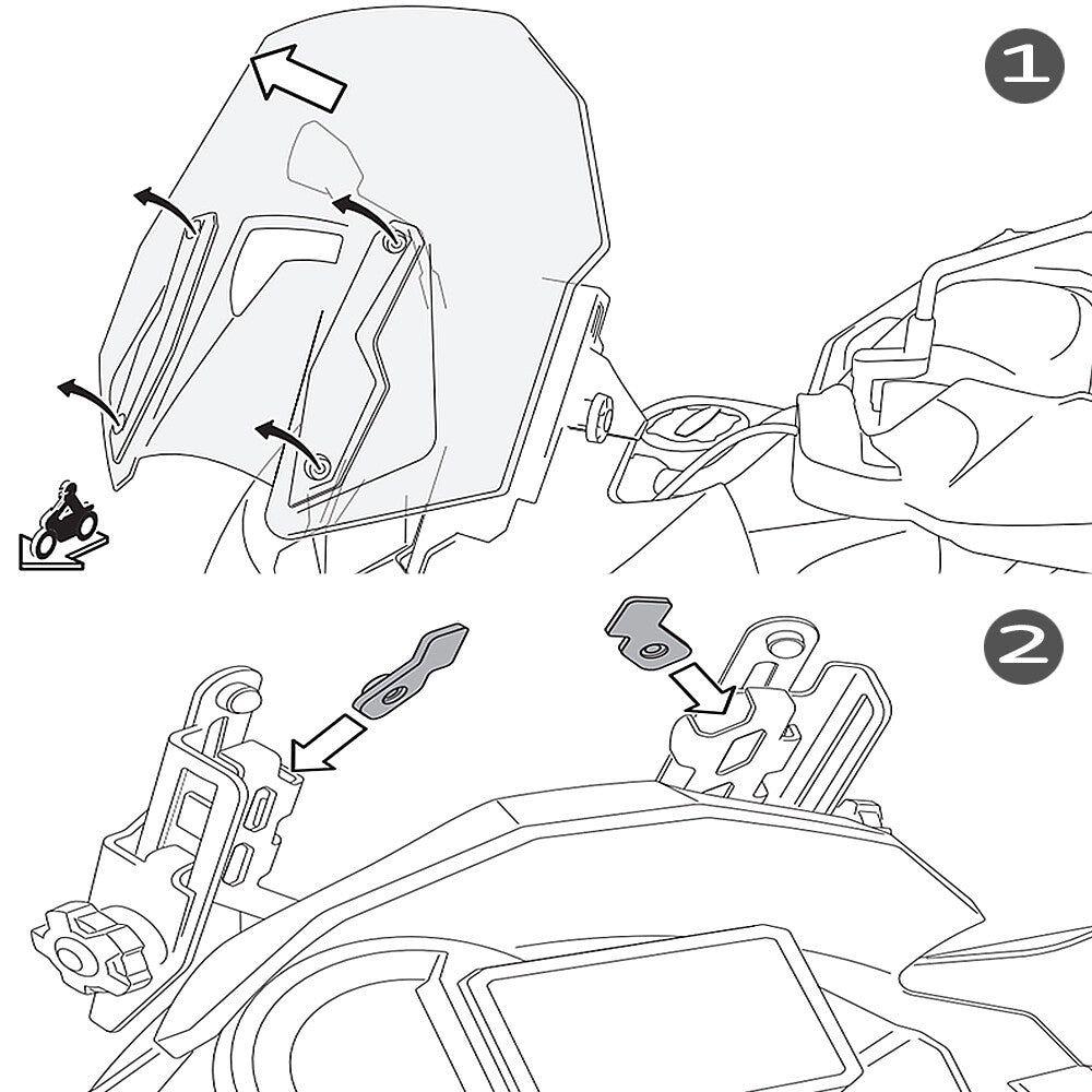 Motorcycle Phone GPS Navigation Bracket for Kawasaki 1000 2018-2020