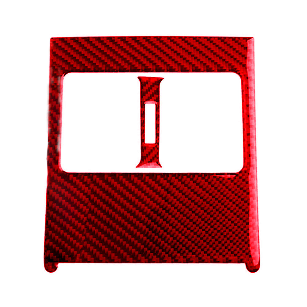Red Carbon Fiber Rear Air Vent Outlet Cover Trim for Mercedes-Benz W204 2007-13