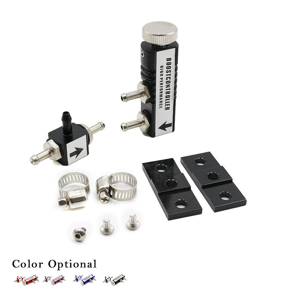 Universal Adjustable Racing Manual Turbo Bypass Controller Kit 30 lbs/sq inch Black