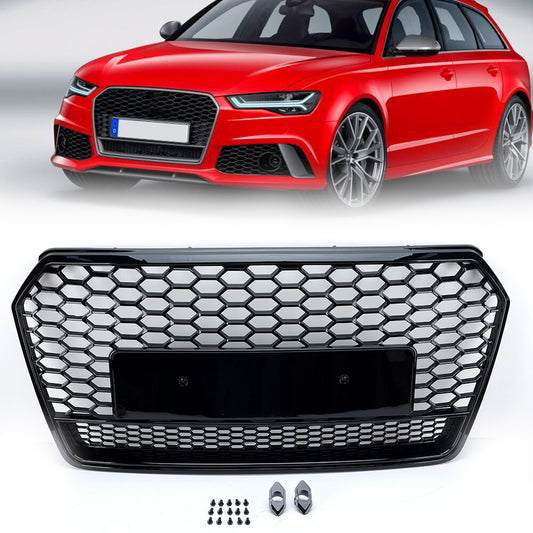 F¨¹r for Audi A7 2016-2018 K¨¹hlergrill Front Grill Gl?nzend Schwarz 4G8853651G NEU