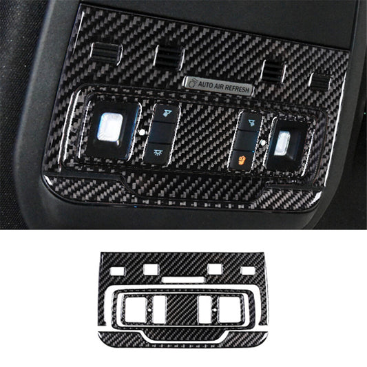 Carbon Fiber Overhead Reading Light Panel Trim for Ford for Mustang Mach-E 2021-2022