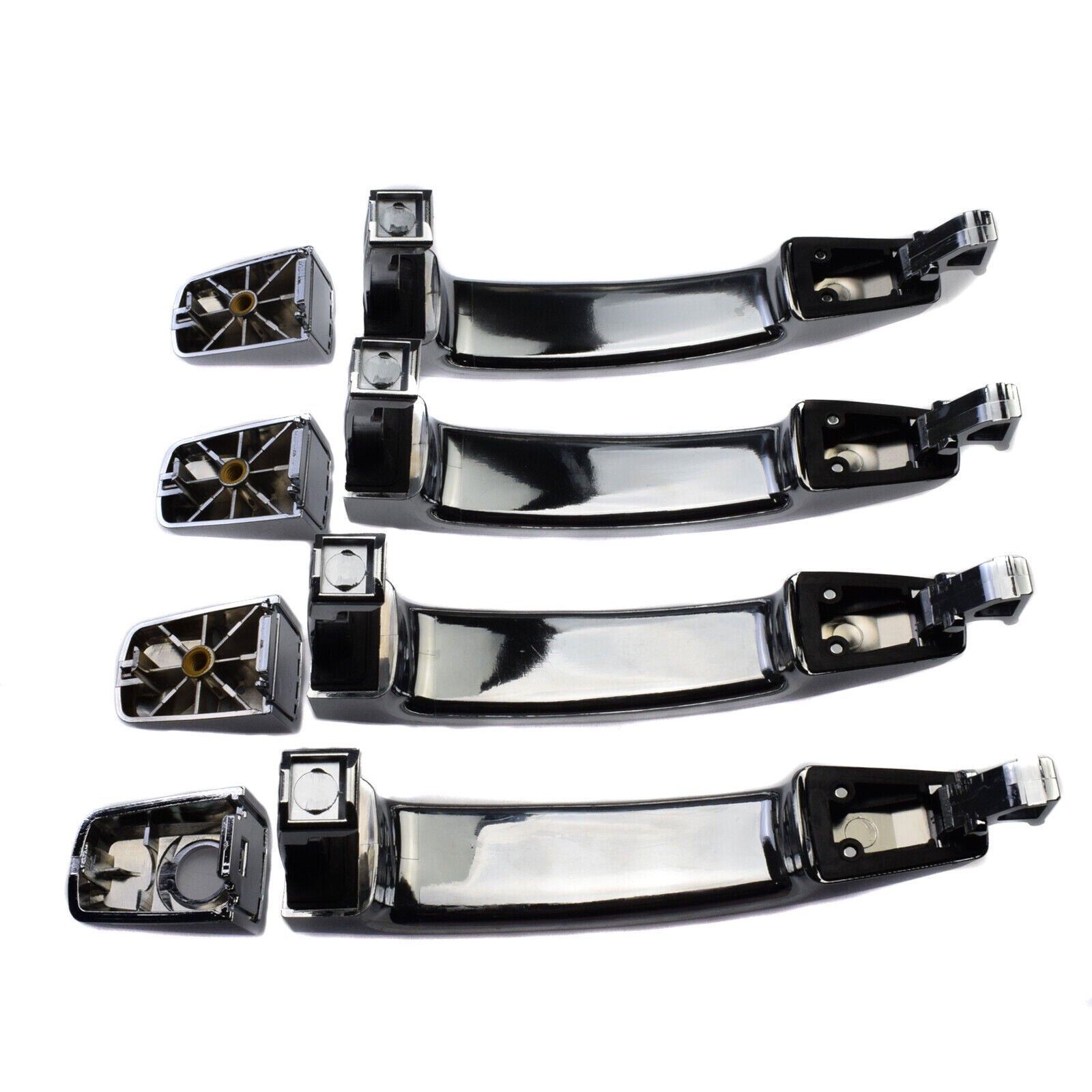 for Chevrolet Aveo 2007-2009 1.6L I4 Chrome Exterior Outer Door Handles 4PCS Set