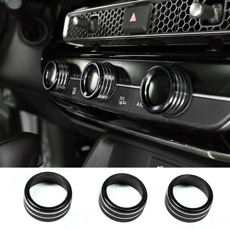Black Central Console AC Switch Button Ring Cover Fit for Acura Integra 2023 et