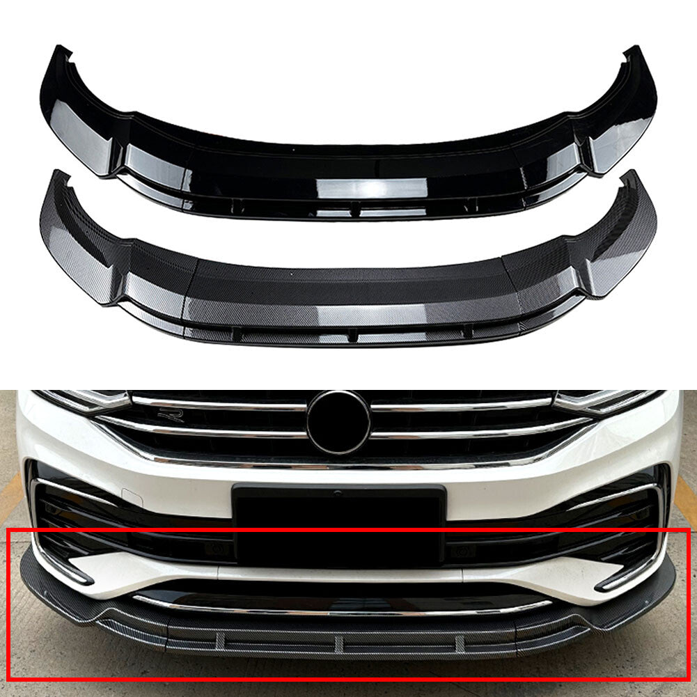 Front Bumper Spoiler Lip for Volkswagen for Tiguan Rline 2021-2023