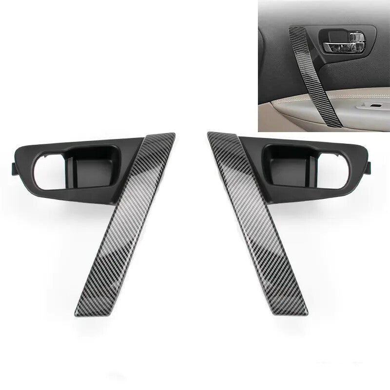 Carbon fiber Inner door handle cover for Nissan QASHQAI J10 2007-2015