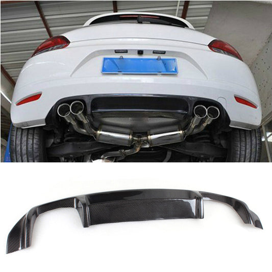 Carbon Fiber Rear Diffuser Spoiler Body Lip for VW Scirocco 09-11 Non-R Bumper