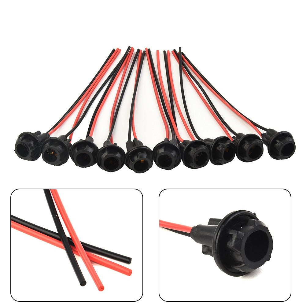 10x 168 921 Light Bulb Adapters Extension Pre-wired Wiring Harness Sockets