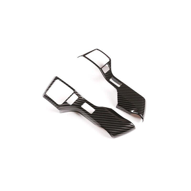 Carbon Fiber Steering Wheel Switch Cover Trim 2pcs for Toyota Tacoma 2016-2021