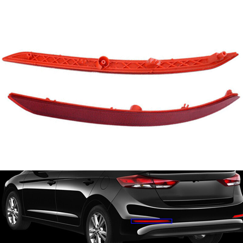 2PC Rear Bumper Reflector Light Tail Light For 2017-2018 for Hyundai for Elantra