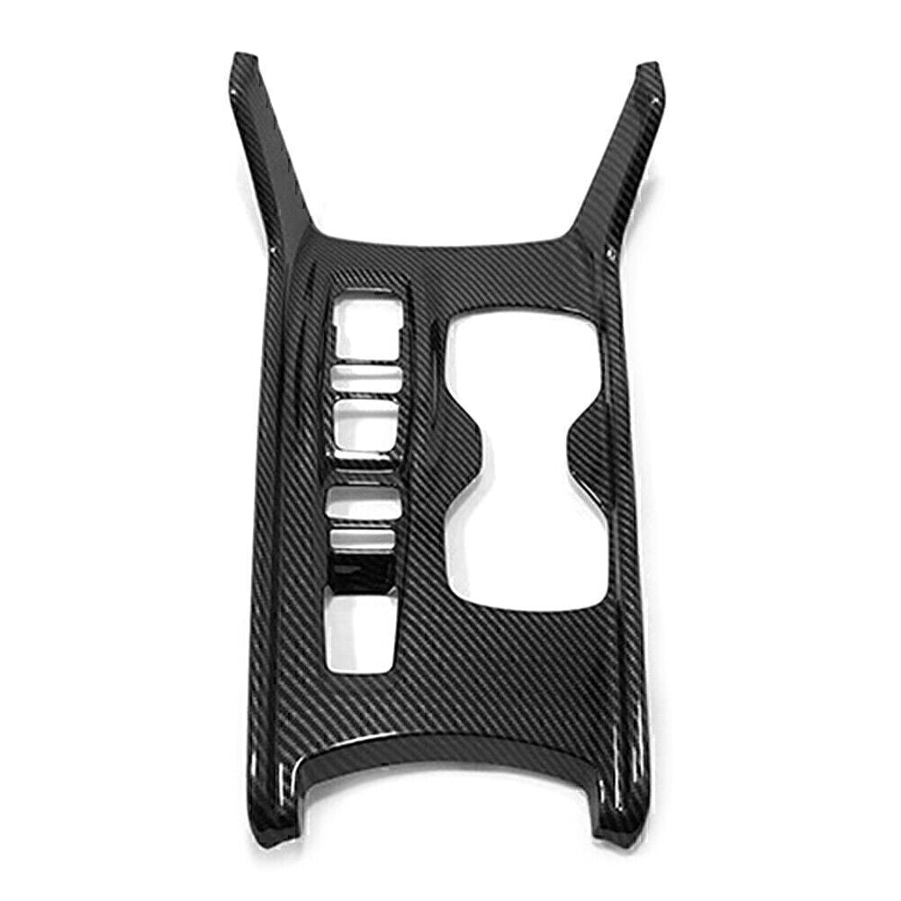 1X Carbon Fiber Black Gear Shift Box Panel Cover Trim for Honda Accord 2018-2022