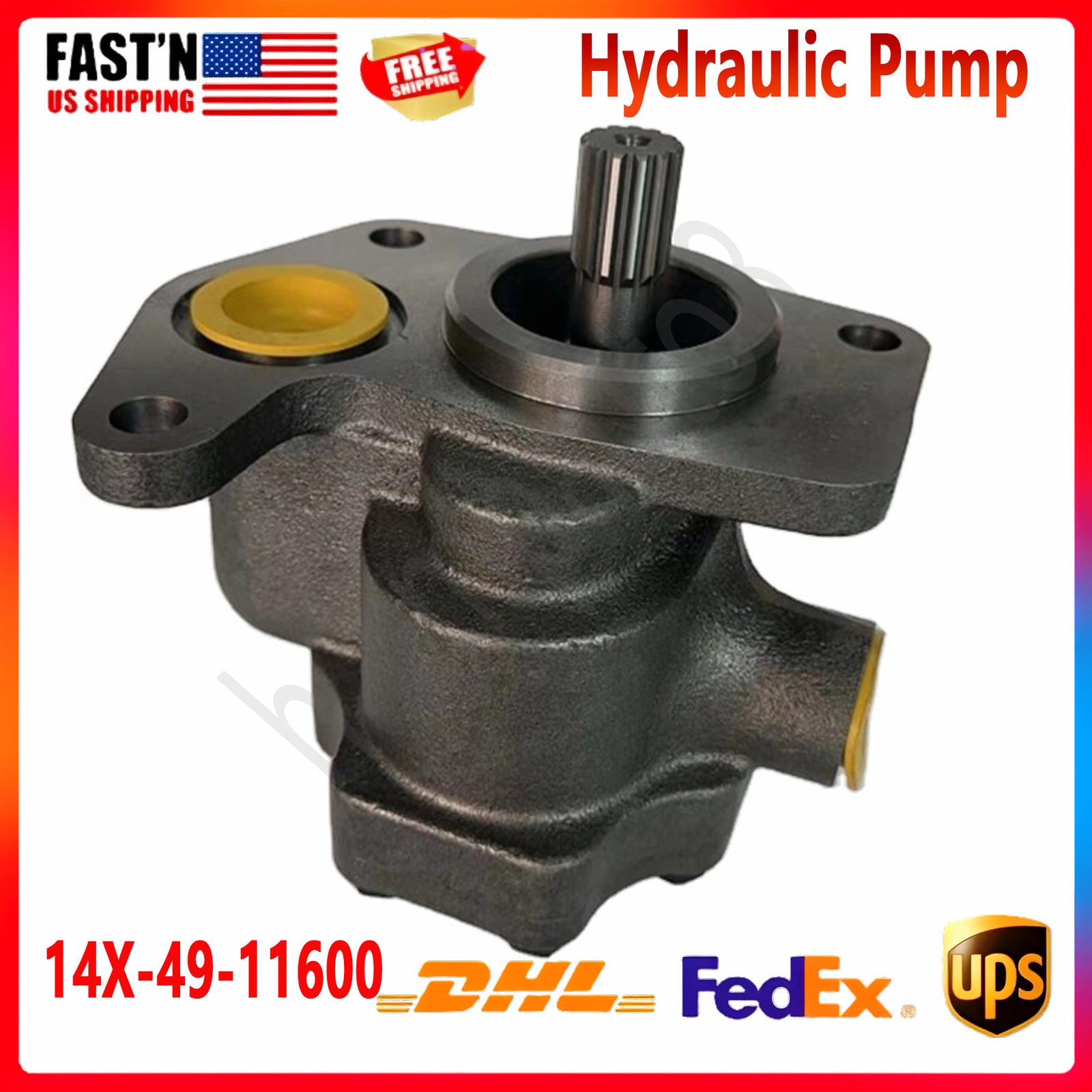 Hydraulic Pump 14X4911600D Fits Komatsu D61E-12 D61EX-12 D60P-12 D65P-12 D85
