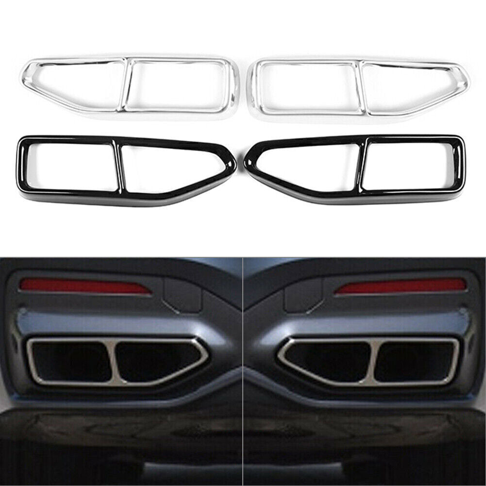 Tail Muffler Exhaust Pipe Output Cover Trim Fit for BMW 7 Series G11 G12 2019-2023