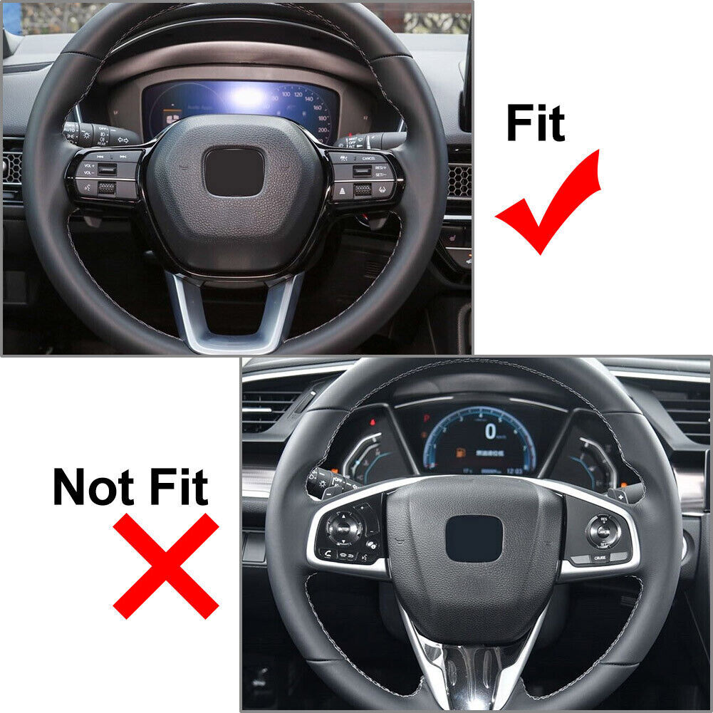 Red Carbon Fiber Steering Wheel Paddles Shifter Trim for Honda for Civic 11th 2022+