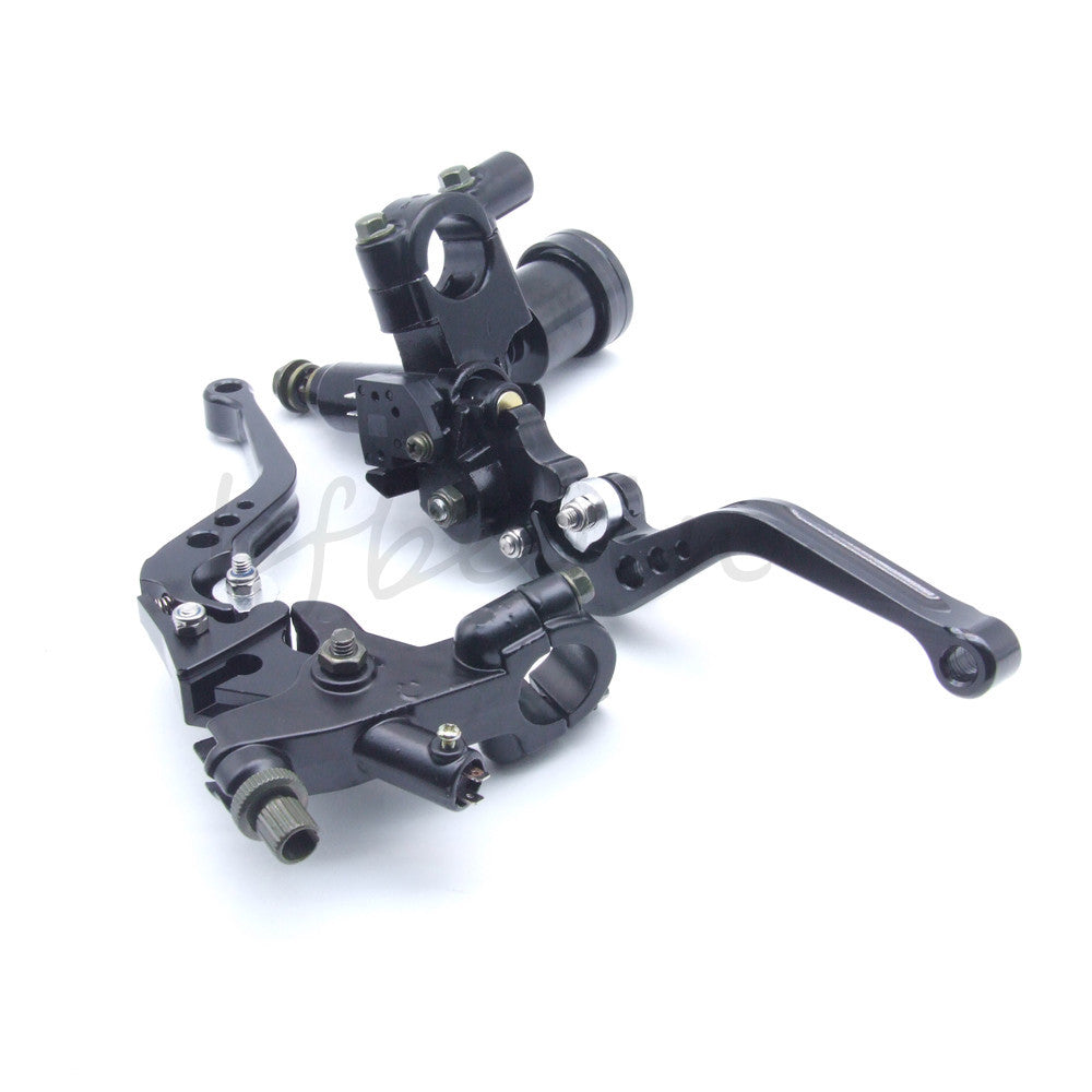 2 Black Universal 7/8-inch Motorcycle Brake Clutch Master Cylinder Reservoir Rods