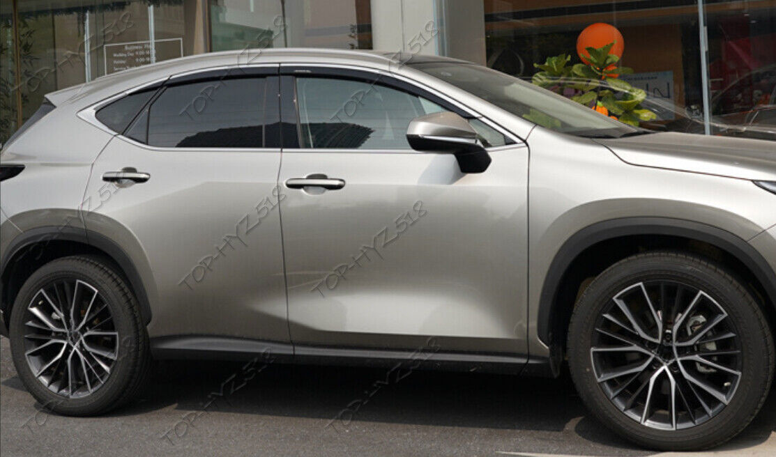 for Lexus RX350 450H+ 2023-2024 Window Visors Sun Rain Guard Deflectors W/Chrome