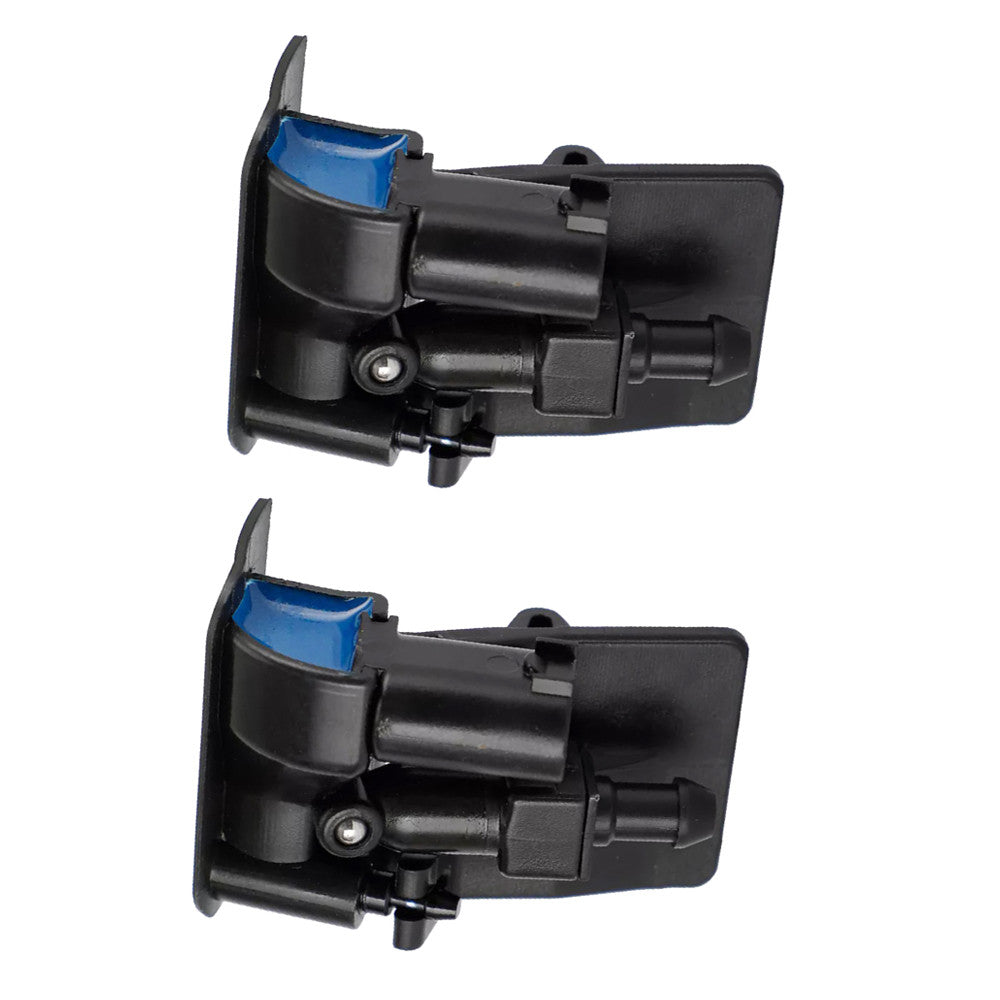 Pair Windscreen Washer Spray Nozzle Spray Jet for X5 E70 2006-2010 Black