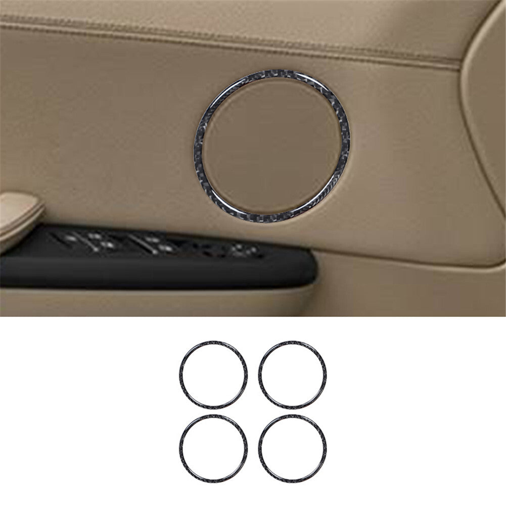 4pcs Carbon Fiber Door Horn Frame Trim for BMW X3 F25 X4 F26 2011-2017