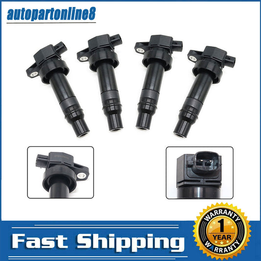 4PCS Ignition Coils 27301-2B010 for Kia Soul for Hyundai Accent for Veloster Rio 1.6L L4