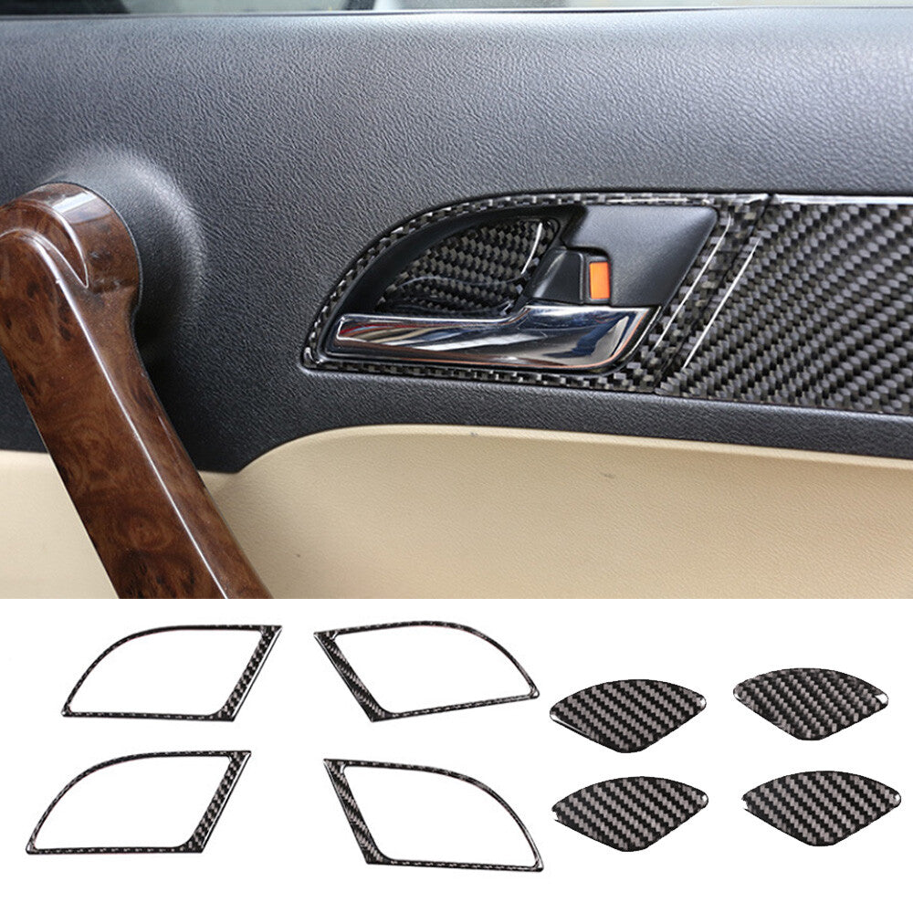 8¡ÁCarbon Fiber Interior Door Handle Bowl Cover Trim for Honda CR-V CRV 2007-11