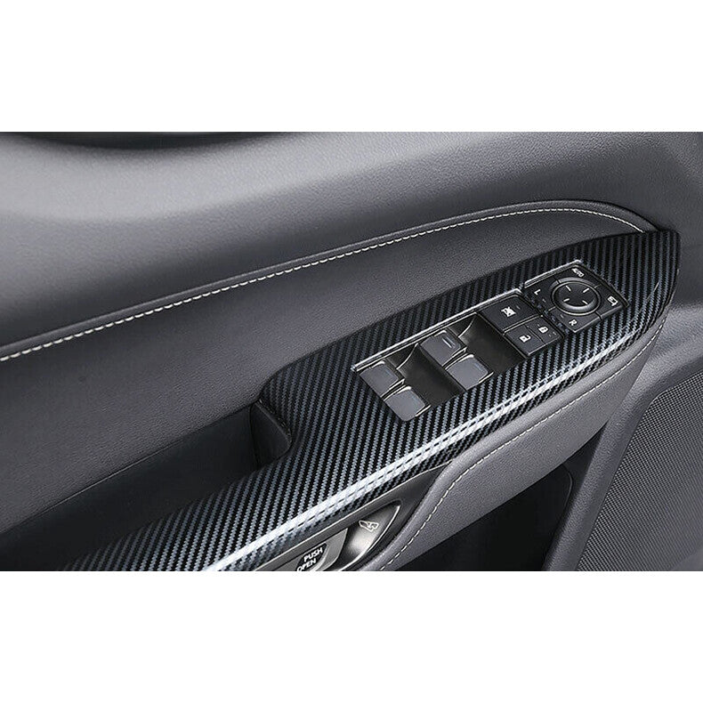 for Lexus NX250/350/450h 22-24 Carbon Fiber Steel Window Lift Panel Switch Cover