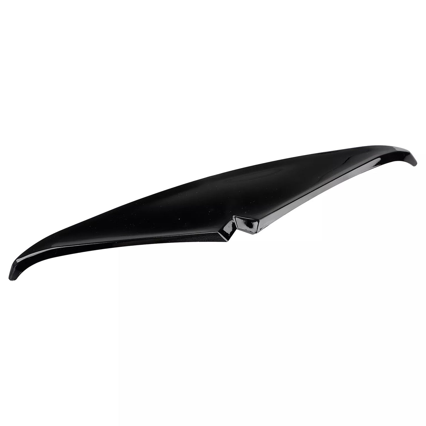 Vivid Black Headlamp Headlight Eyebrow Eyelid Trim for Harley Road Glide 2015-22