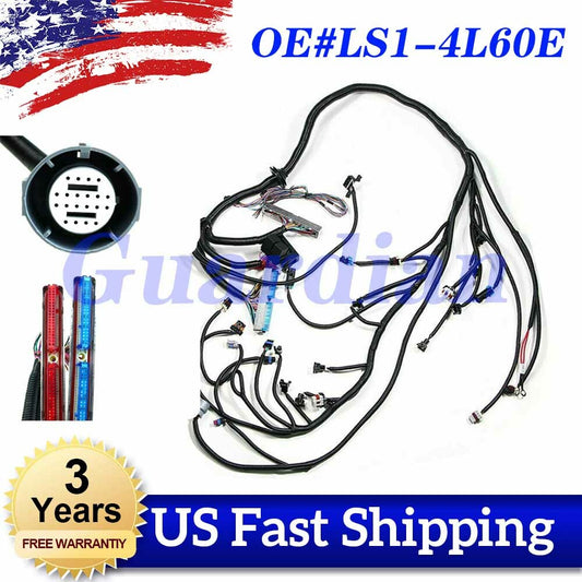 Wiring Harness Stand Alone For LS1 4L60E DBC 4.8 6.0 1997-2006 1998 1999 2003