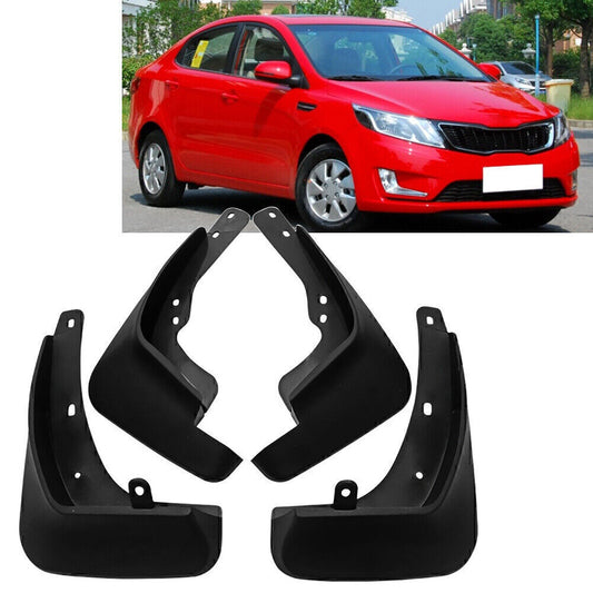 4pcs Front  Rear Deluxe Molded Splash Guard for 2012 2013-2017 for KIA RIO UB SEDAN